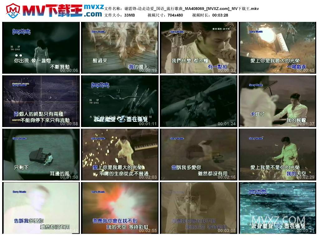 谢霆锋-边走边爱_国语_流行歌曲_MA408069